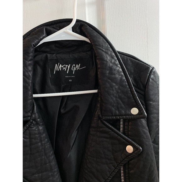 Nasty Gal Vegan Leather Jacket / XS - Picture 4 of 8